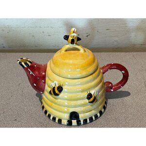 Sakura Debbie Mumm Hand Painted bee honey or tea pot